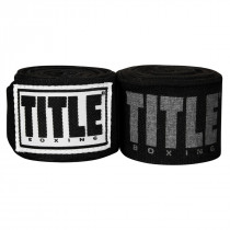 Бинти для боксу TITLE Boxing Power-Flex Elite 180" Black (4.5м.)