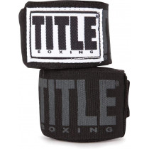 Бинти для боксу TITLE Boxing Power-Flex Elite 180" Black (4.5м.)