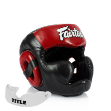 Боксерський шолом Fairtex HG13 Black/Red L