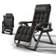 Кресло шезлонг Zero Gravity WCG S13-PP с полотном в полоску + чёрный матрас