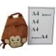 Маленький дитячий рюкзак Riciclo Kleinkinder Rucksack мавпочка