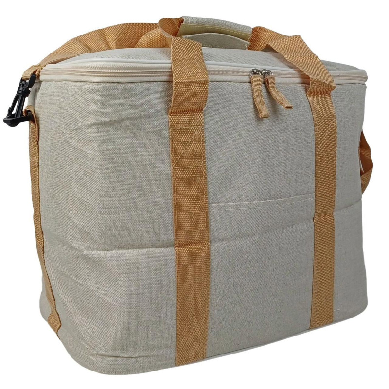 Легка термосумка, сумка-холодильник 30 л Cooling Cooler Bag, бежева