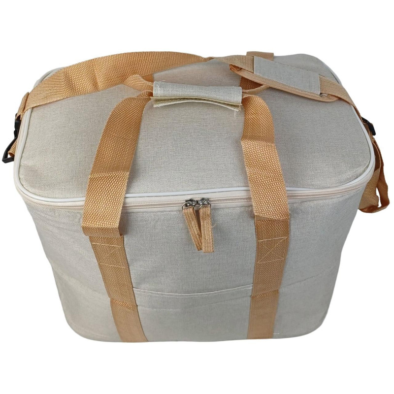 Легка термосумка, сумка-холодильник 30 л Cooling Cooler Bag, бежева
