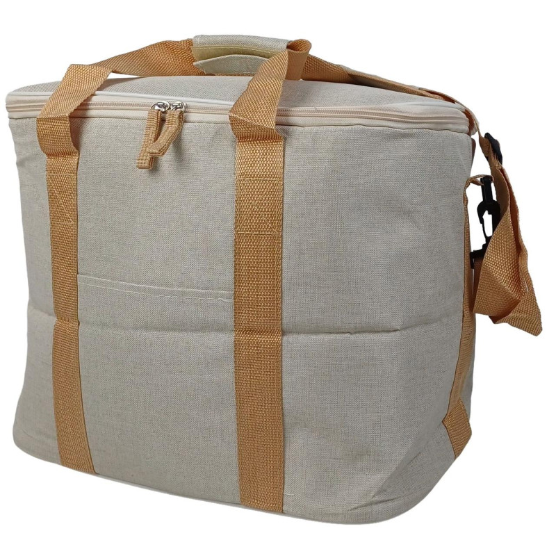 Легка термосумка, сумка-холодильник 30 л Cooling Cooler Bag, бежева