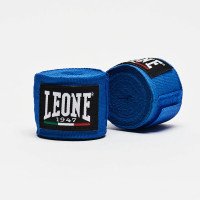 Бинты для бокса Leone AB705 Blue, Комплект: 2 шт. с футляром, Длина 2.5 м, Хлопок, Синий