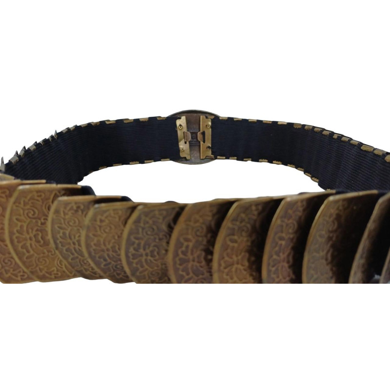 Вінтажний жіночий ремінь-резинка з металічними бляхами Vanzetti Gladiator