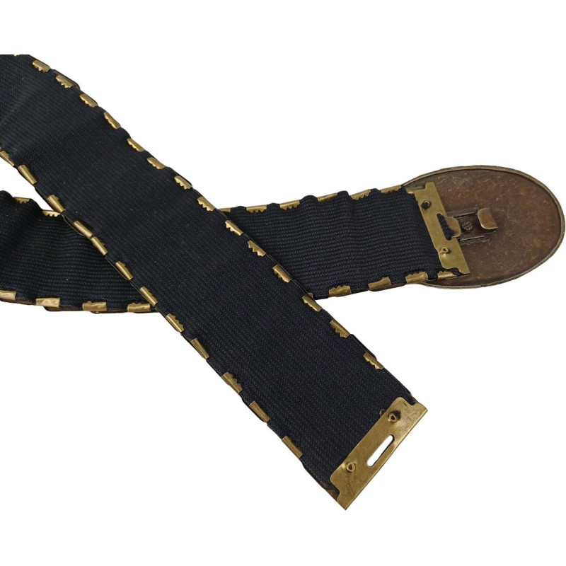 Вінтажний жіночий ремінь-резинка з металічними бляхами Vanzetti Gladiator