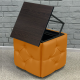 Пуф-трансформер 5в1 Остін-1 зі столиком екошкіра рижий/дуб венге 4-8-9005