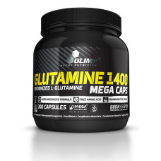 Глютамин, L-Glutamine 1400 mega caps, OLIMP, 300 капсул