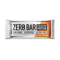 Протеїновий батончик, Zero Bar, BioTech, 50 г (Шоколад з карамеллю)