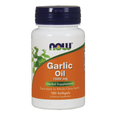 Добавка для здоровья, Garlic Oil 1500 mg, NOW, 100 капсул