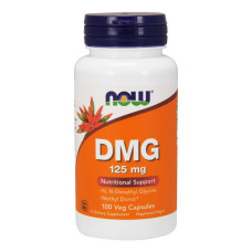 Аминокислоты, DMG 125 mg, NOW, 100 капсул