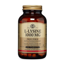 Лизин, L-Lysine 1000 mg, Solgar, 100 таблеток