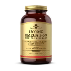 Омега-3, Omega 3-6-9 1300 mg, Solgar, 120 капсул