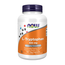 Аминокислоты, L-Tryptophan 500 mg, NOW, 120 капсул