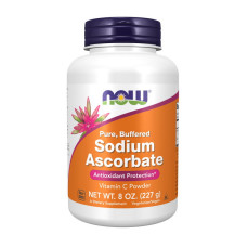 Витамины и минералы, Sodium Ascorbate Pure Buffered, NOW, 227 г