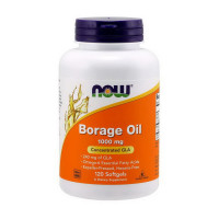 Добавка для здоровья, Borage Oil 1000 mg, NOW, 120 капсул