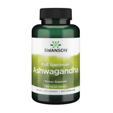 Ашваганда, Ashwagandha 450 mg full spectrum, Swanson, 100 капсул