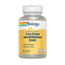 Магній, Calcium Magnesium Zinc, Solaray, 100 капсул