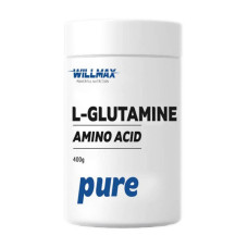 Глютамин, L-Glutamine, Willmax, 400 г (Без вкуса)