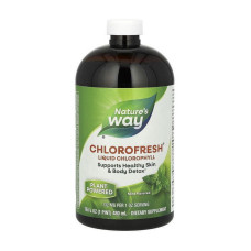 Добавка для здоров'я, Chlorofresh Liquid Chlorophyll, Nature's Way, 480 мл (М'ята)