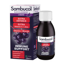 Добавка для здоровья, Extra Defence Liquid, Sambucol, 120 мл