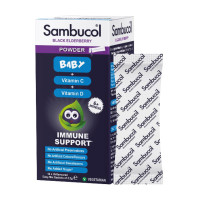Витамины, Baby Vitamin D + C, Sambucol, 14 саше