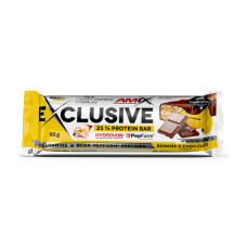 Протеиновый батончик, Exclusive Protein Bar 25%, AMIX, 85 г (Банан с шоколадом)