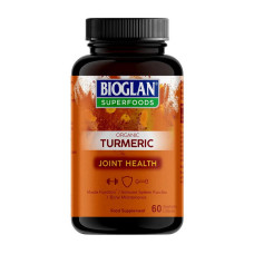 Добавка для здоров'я, Organic Turmeric, Bioglan, 60 капсул