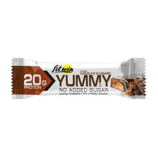 Протеиновый батончик, Yummy Bar No Sugar Added, FitWin, 55 г (Шоколад с карамелью)
