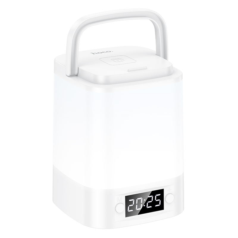 Світильник HOCO HX15 1.5W. 1200 mAh. Smart clock night light White Світильник HOCO HX15 1.5W. 1200 mAh. Smart clock night light White