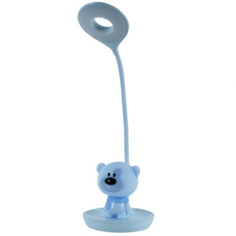 Настольная лампа LED с аккумулятором Bear, голубой