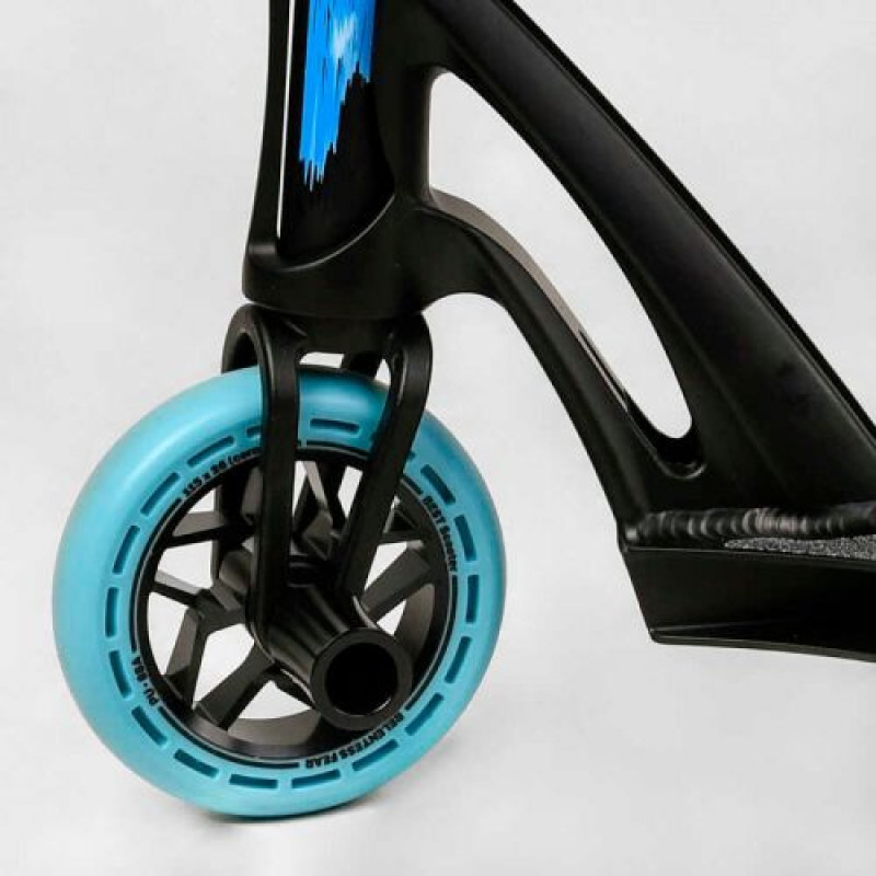 Самокат трюковый "Best Scooter" FEAR, SCS-система, ПЕГИ, алюминиевый диск и дека, PU колеса, d=115 мм, ширина руля 58 см