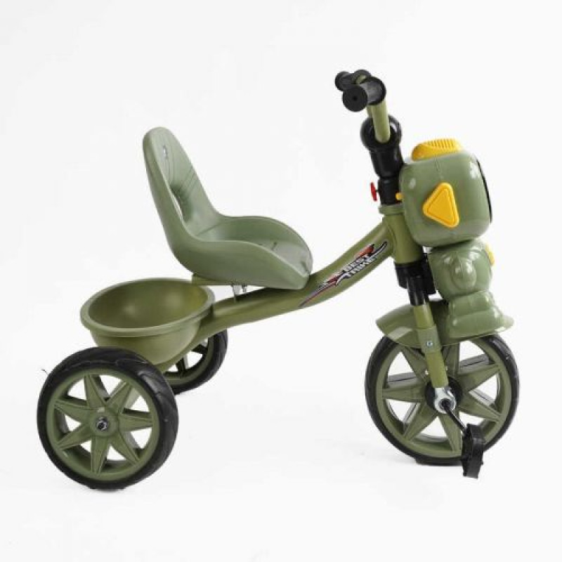 Велосипед 3-х колесный BS-50570 Best Trike (1) колеса EVA переднее 10”, заднее 8”, стальная рама, УКР. ВЗУЧИВАНИЕ, корзина, в коробке