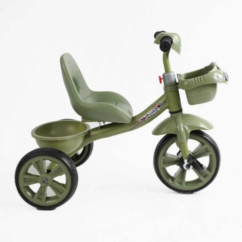 Велосипед 3-х колесный BS-60417 Best Trike (1) колеса EVA переднее 10”, заднее 8”, стальная рама, УКР. ВЗУЧИВАНИЕ, корзина, в коробке