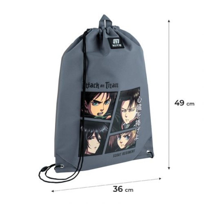 Сумка для взуття "Аніме. Атака Титанів" Kite 600L AT