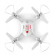 Квадрокоптер Syma с 2,4 Ггц управлением и FPV-камерой 21 cм белый (X23W)