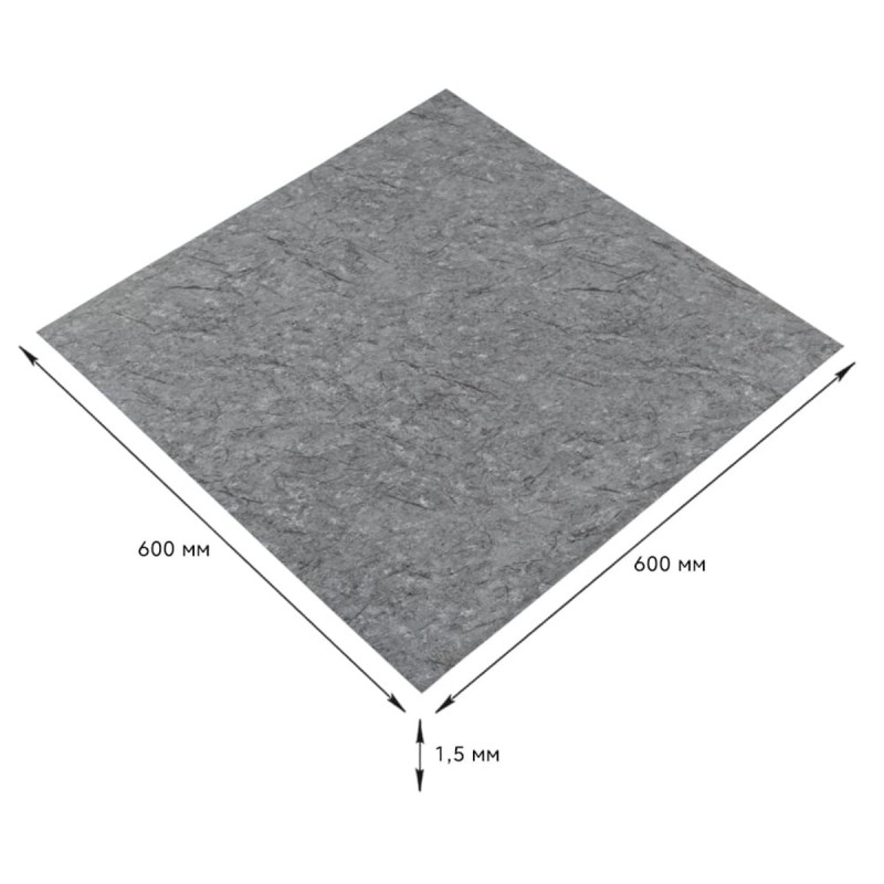 Самоклеюча LVT плитка 600х600х1.5мм (D) SW-00001594