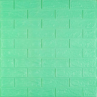 3D панель самоклеющаяся 700x770x3мм кирпич Мята (012-3) SW-00000233