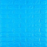 3D панель самоклеющаяся 700x770x7мм кирпич Синий (003-7) SW-00000060
