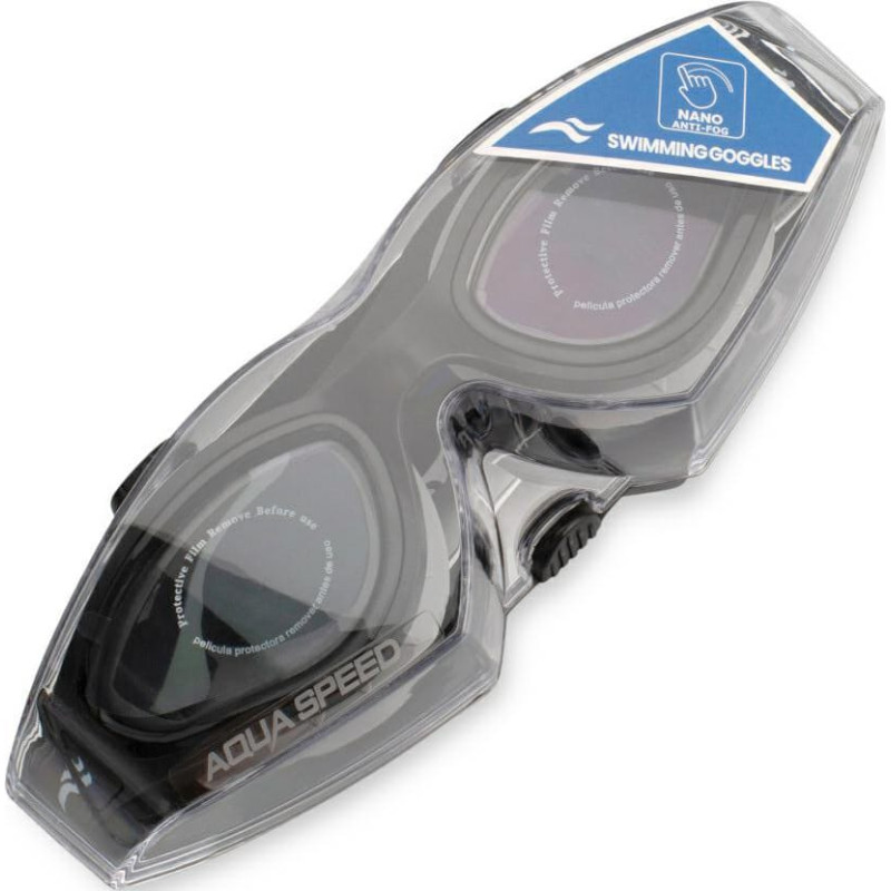 Окуляри для плавання Aqua Speed AURORA 63127 чорний, сірий Уні One Size