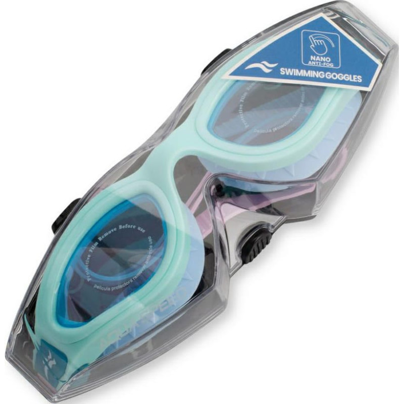 Окуляри для плавання Aqua Speed AURORA 63130 блакитний, рожевий Уні One Size