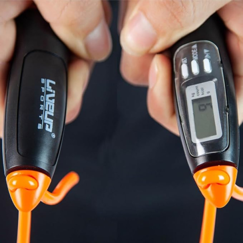 Скакалка з ел. лічильником LiveUp DIGITAL JUMP ROPE