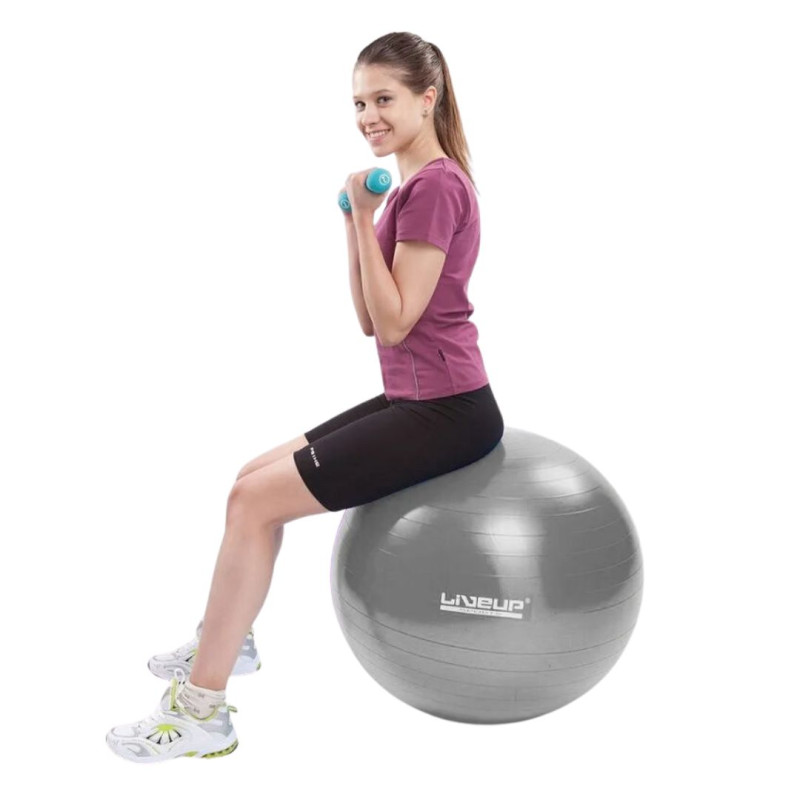Фітбол (насос в комплекті) LiveUp ANTI-BURST BALL