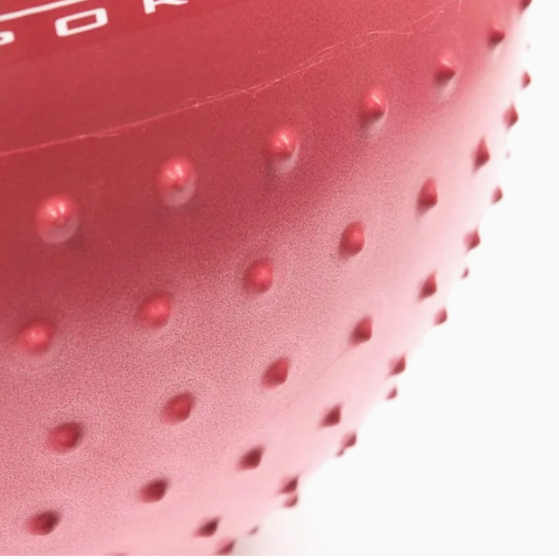 Фітбол масажний з насосом LiveUp HALF MASSAGE BALL