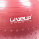 Фітбол масажний з насосом LiveUp HALF MASSAGE BALL