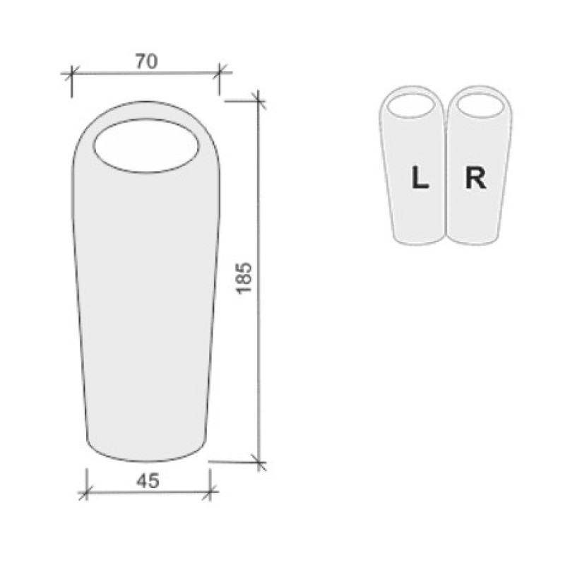 Спальний мішок Terra Incognita Junior 300 Right
