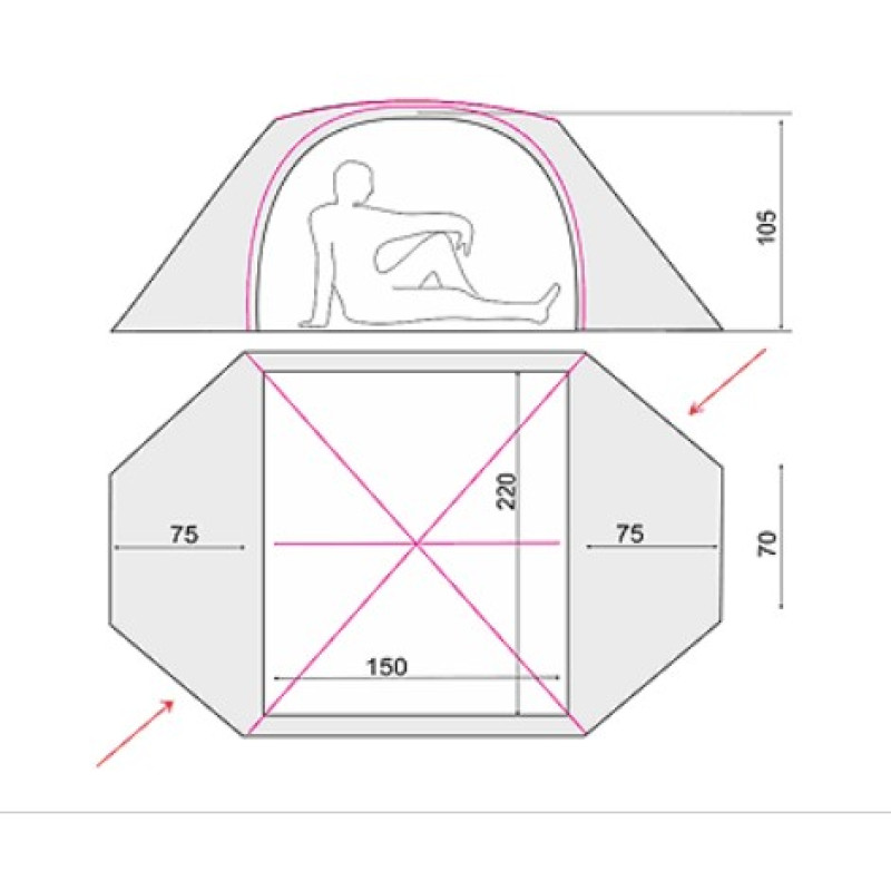 Намет Terra Incognita Mirage 2 Alu