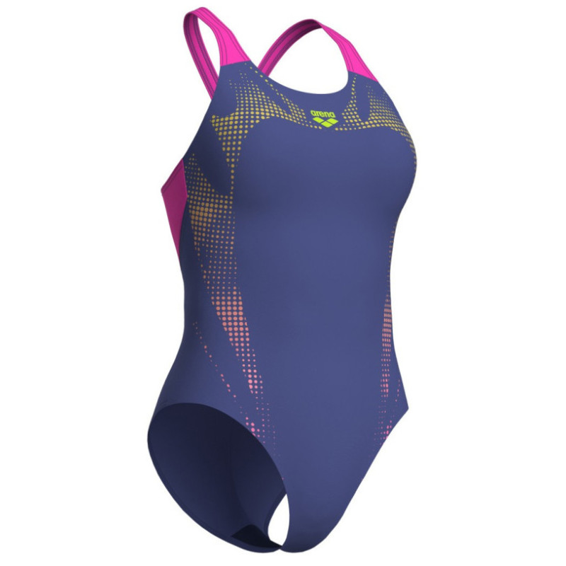 Купальник закритий для жінок Arena SPIDER WEB SWIMSUIT V BACK