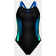 Купальник закритий для жінок Arena BREATH SWIMSUIT V BACK LB
